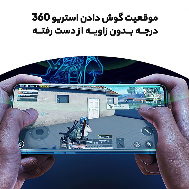 هدفون بلوتوثی مدل K55 با قابلیت حذف نویز (ANC)، درگاه شارژ USB Type-C، دارای کنترل لمسی روی گوشی ها، حالت Gaming، مقا...