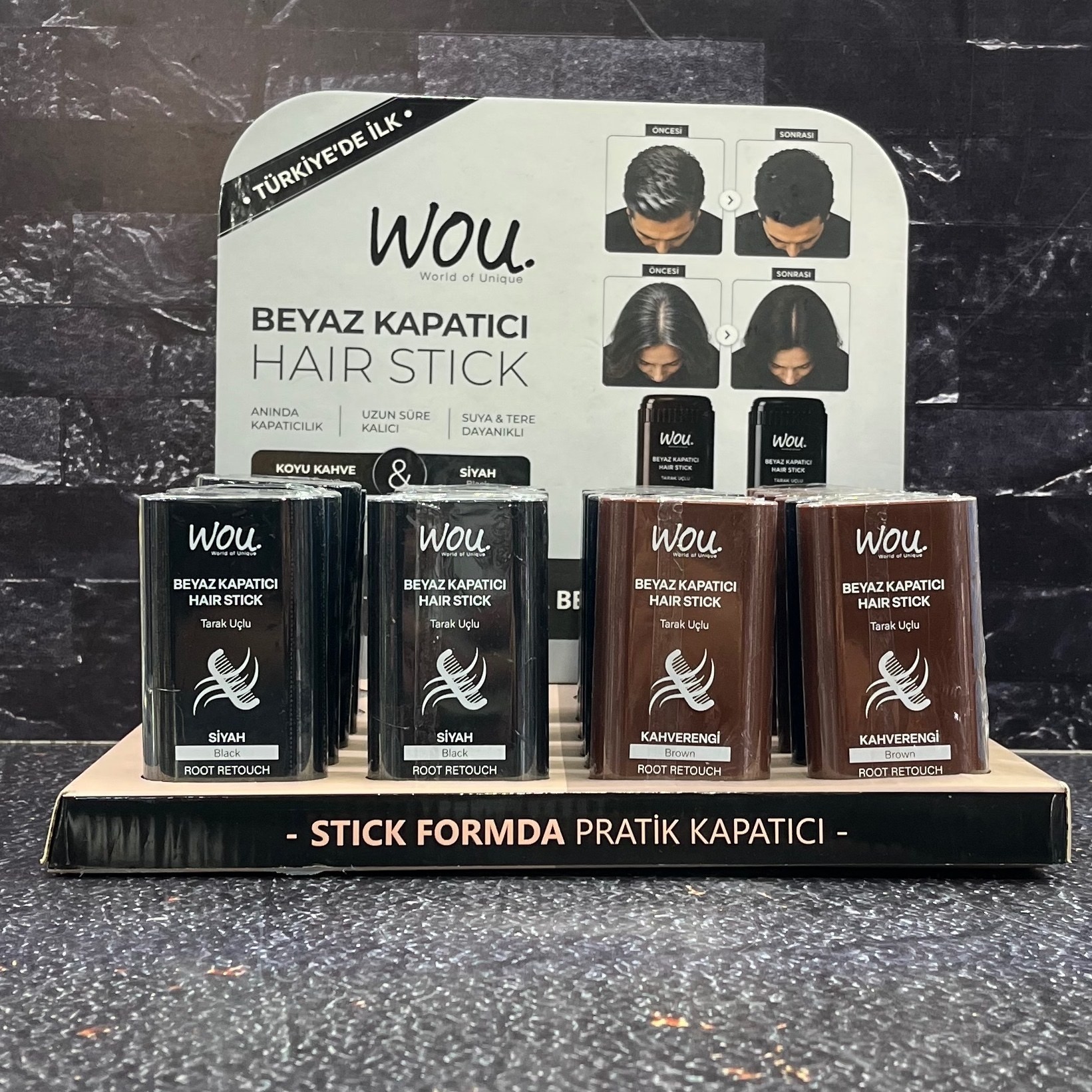 استیک پوشاننده موی سفید wou