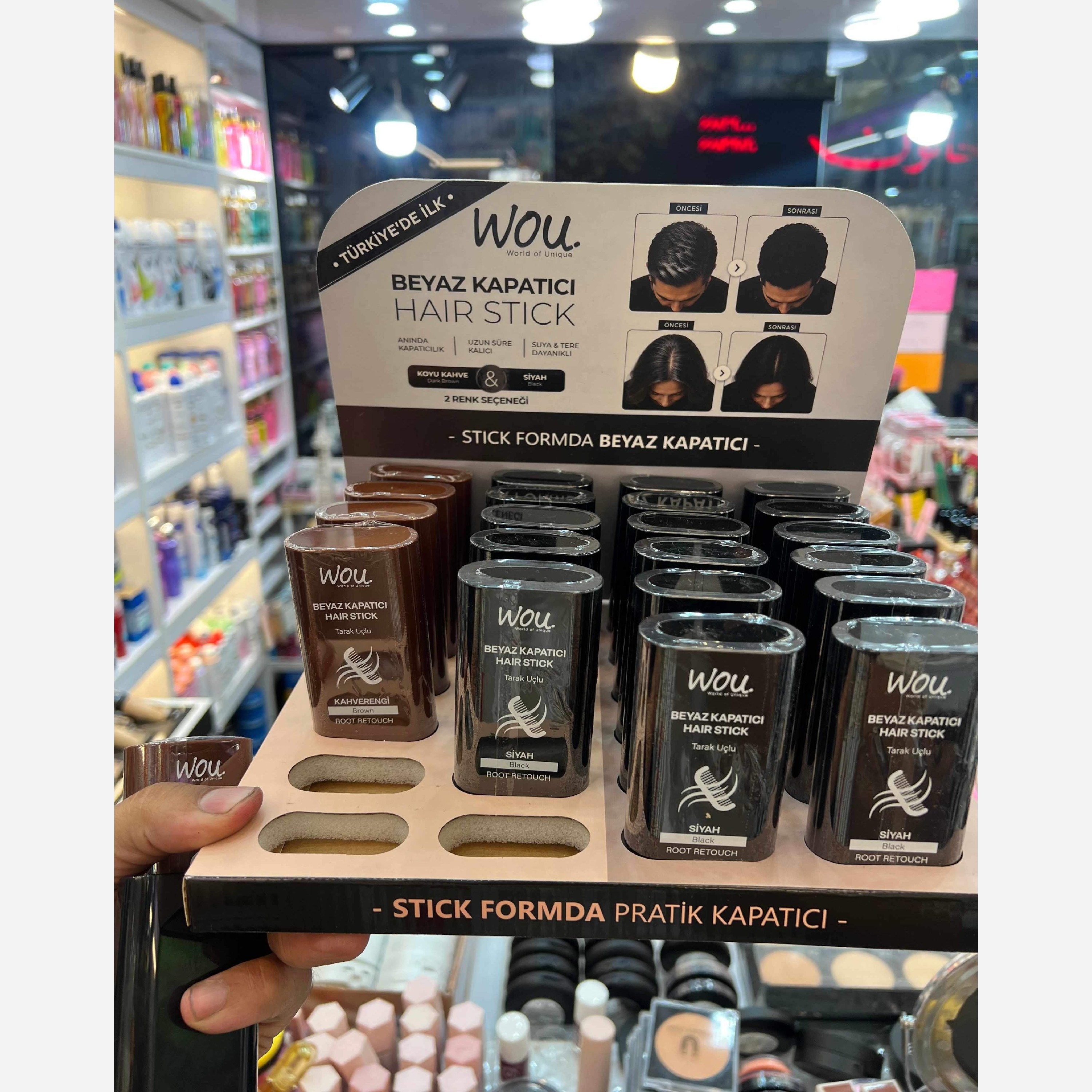 استیک پوشاننده موی سفید wou