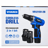 دریل شارژی ویوارکس 12 ولت مدل VR1215V-2B