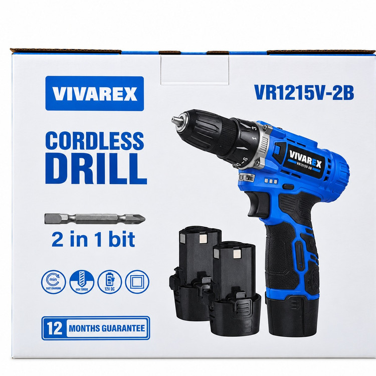 دریل شارژی ویوارکس 12 ولت مدل VR1215V-2B