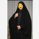 چادر مشکی عراقی چادر اصیل عربی واقعی چادر عبایه دو تیکه در کمردرزمی خورد ( خبانه دار ) چادر کربلا نجف لباس محرمی اربعین