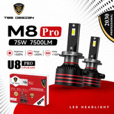 هدلایت توبیز M8 PRO پایه H7 نور سفید با گارانتی