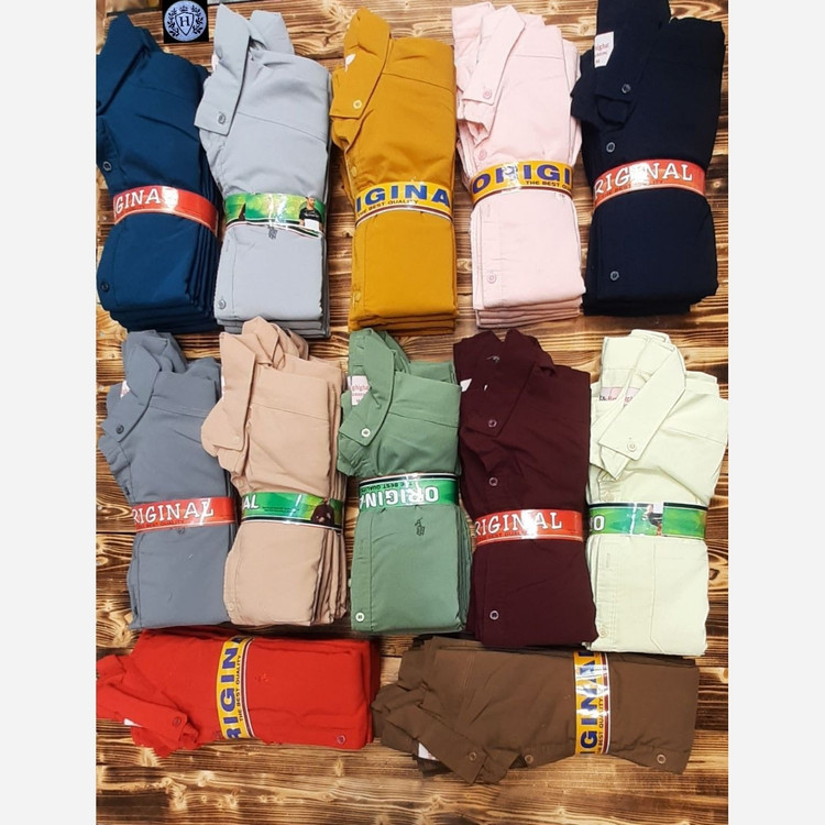 پیراهن مردانه آستین بلند سایز بزرگ 3xl-4xl-5xl