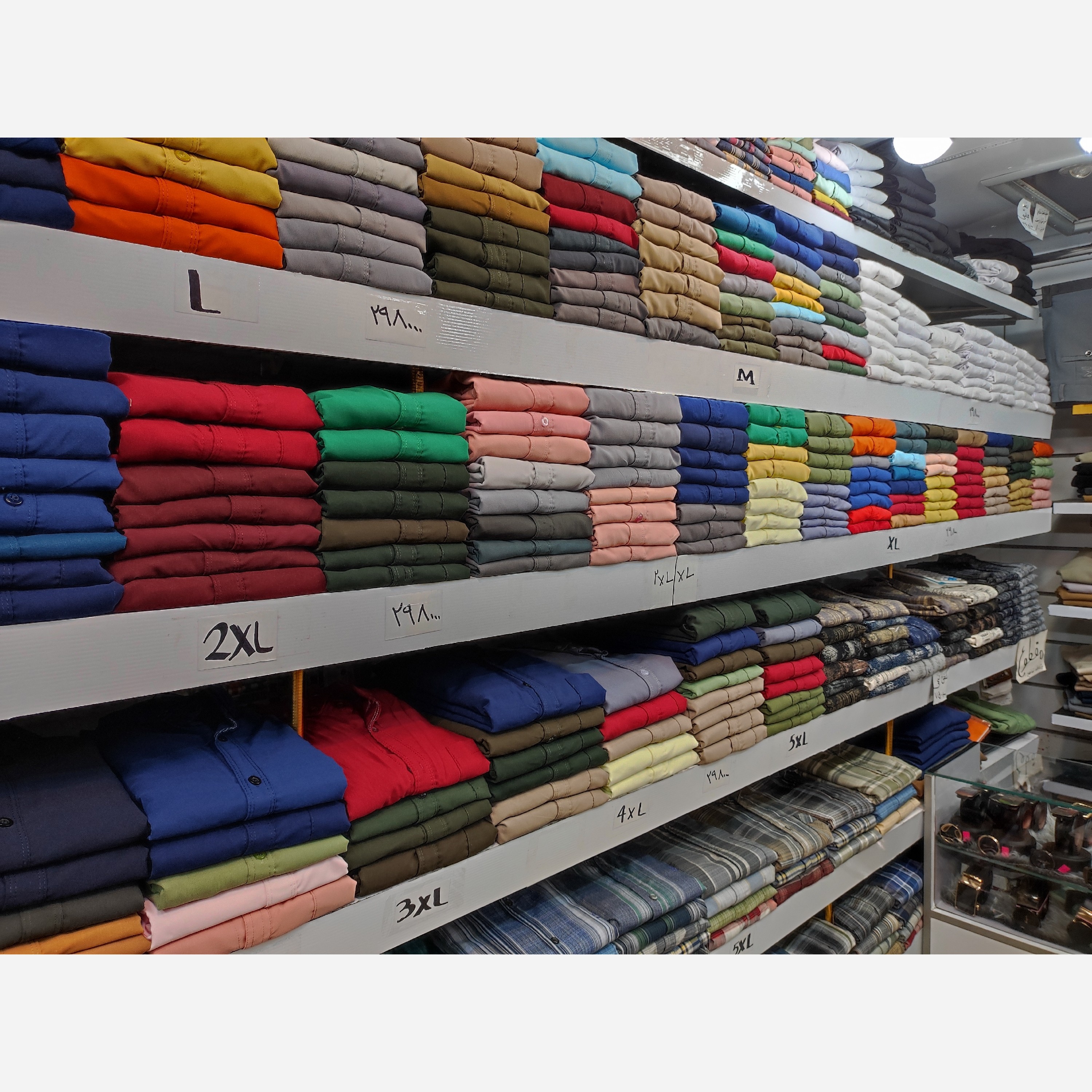 پیراهن مردانه آستین بلند سایز بزرگ 3xl-4xl-5xl