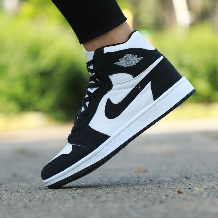 کتونی نایک ایر جردن وان Nike Air Jordan مشکی سفید ساقدار کفش اسپرت