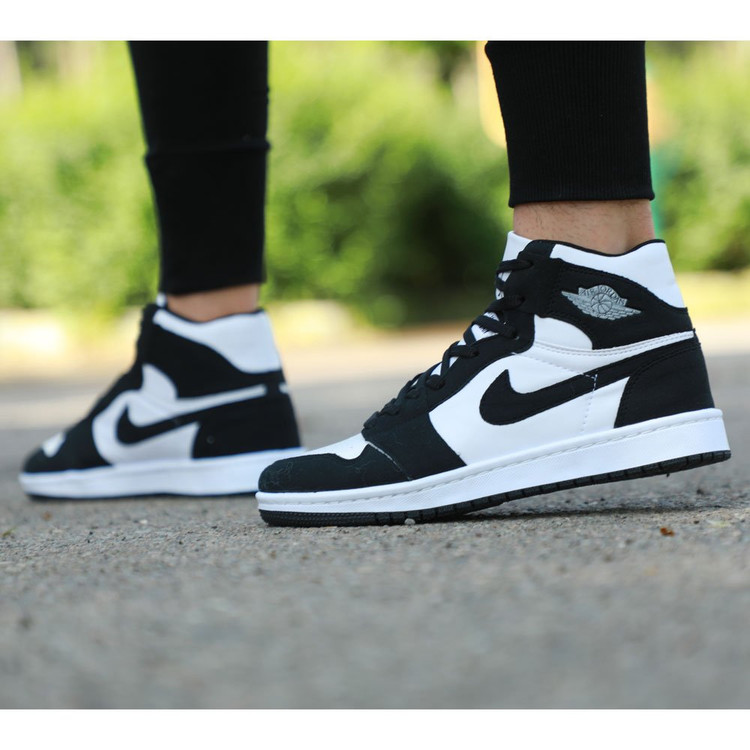 کتونی نایک ایر جردن وان Nike Air Jordan مشکی سفید ساقدار کفش اسپرت