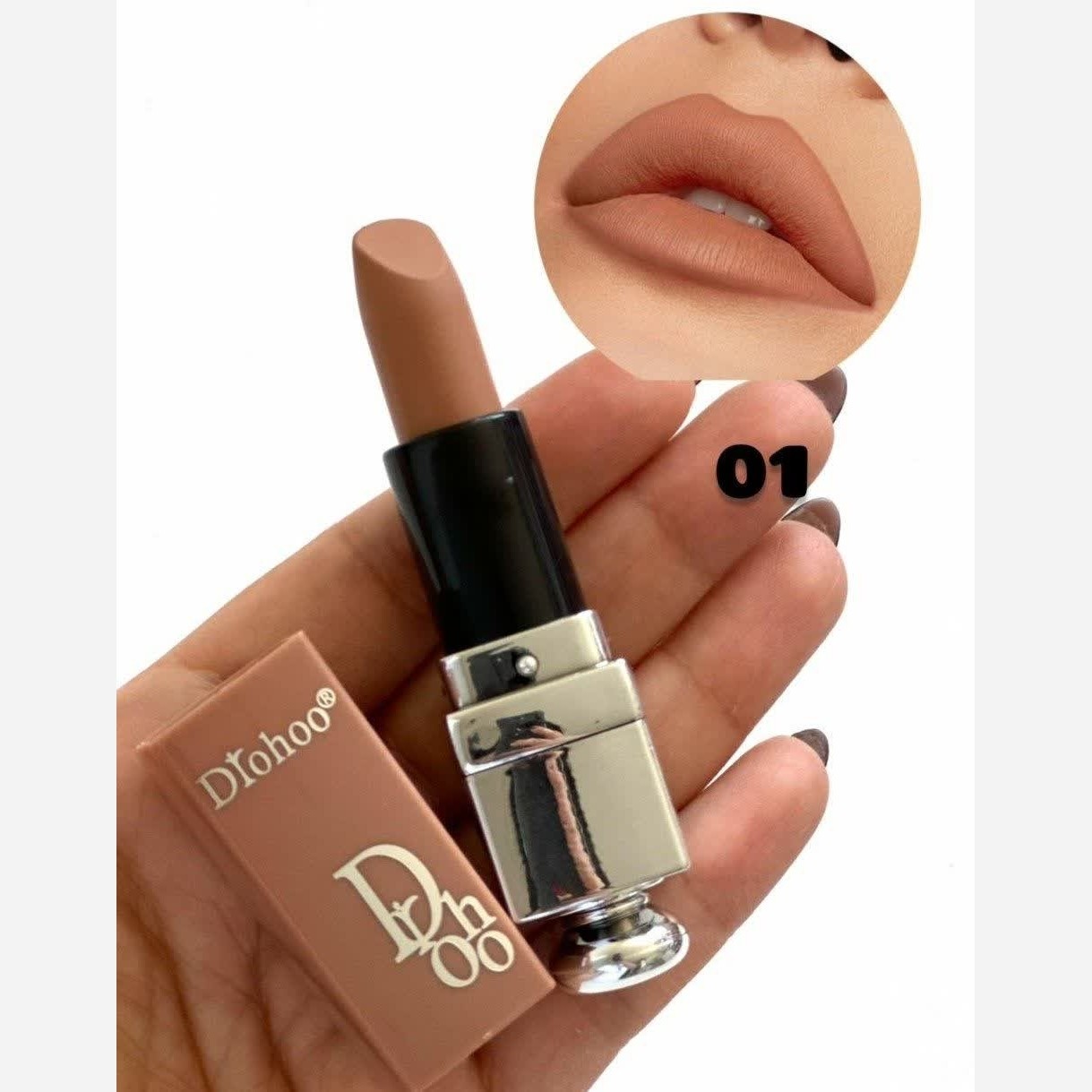 رژلب جامد مات و مخملی برند DrhOo (طرح دیور رنگبندی نود و شیک