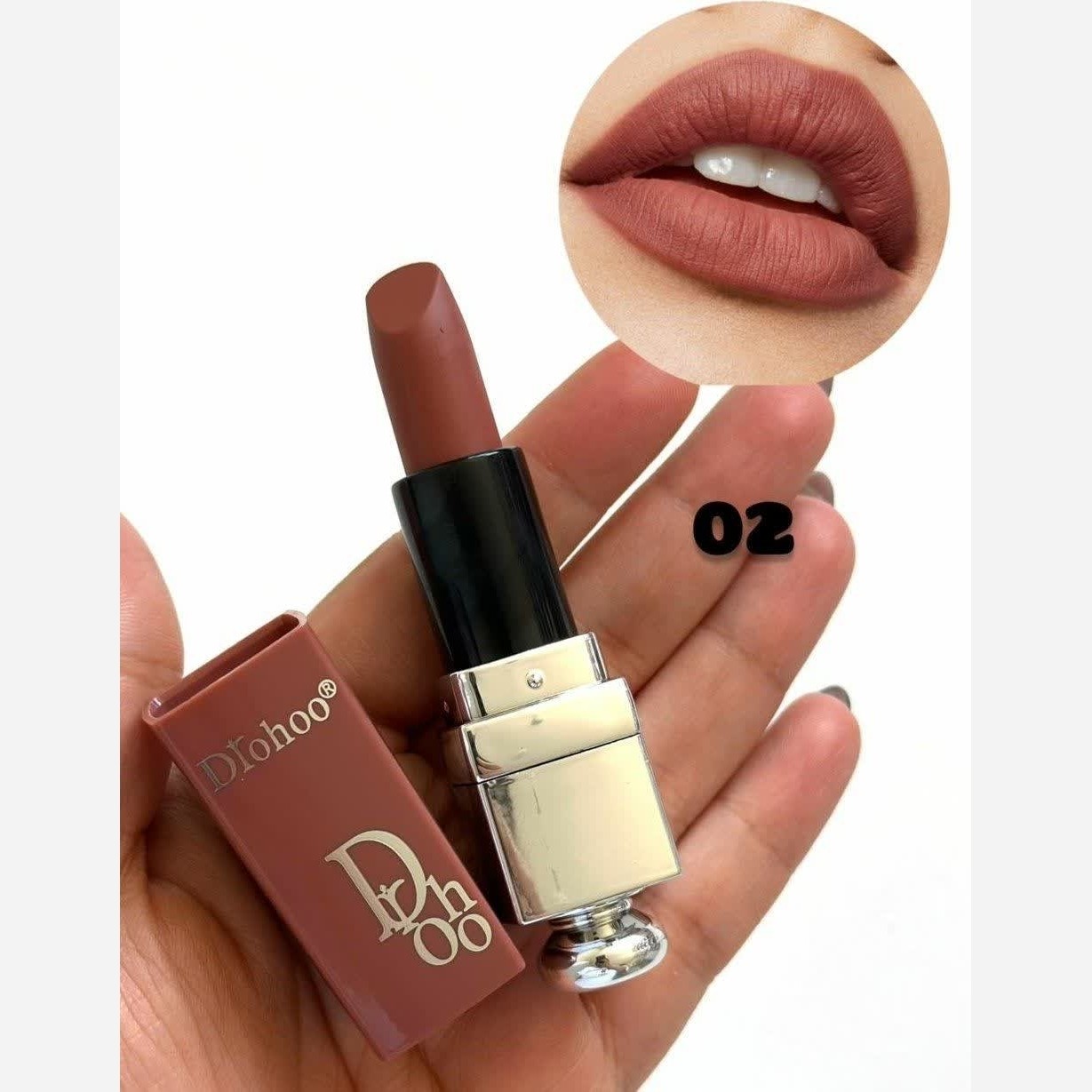رژلب جامد مات و مخملی برند DrhOo (طرح دیور رنگبندی نود و شیک