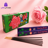 عود خوشبو کننده واسو مدل Swiss Rose پک 7 عددی،دارای رایحه ای خوش مانند عطر رز سوئیسی،مناسب برای مهمانی،آشپزخانه و...