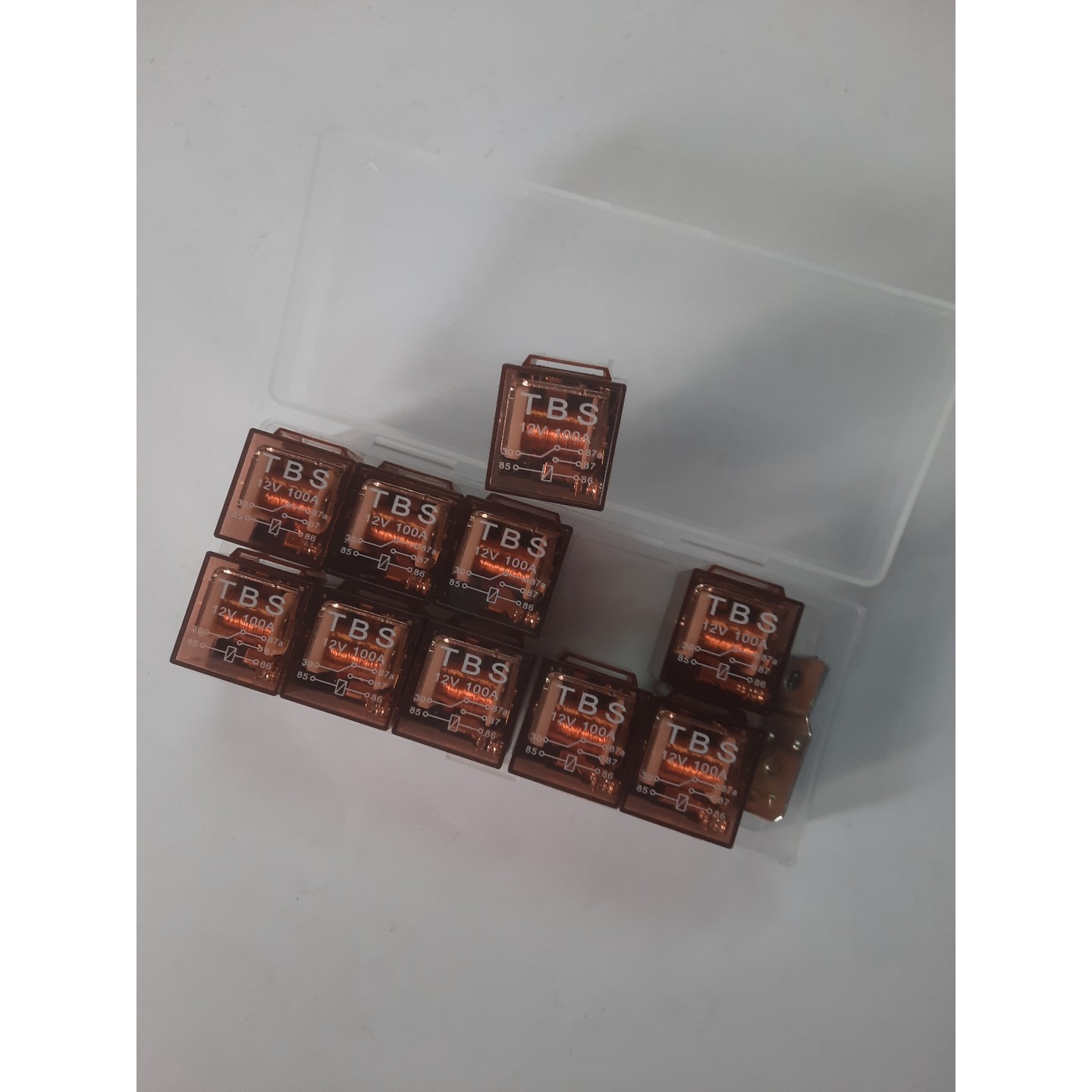 رله 5 فیش 100 آمپر (رله بوقی) بسته 10 عددی