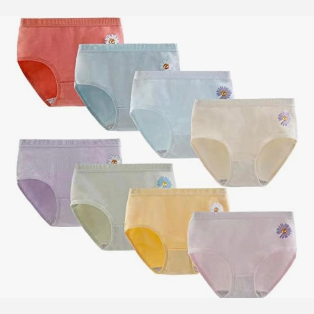 پک 4عددی شورت زنانه نخی گل بابونه فانتزی وارداتی M- L-XL