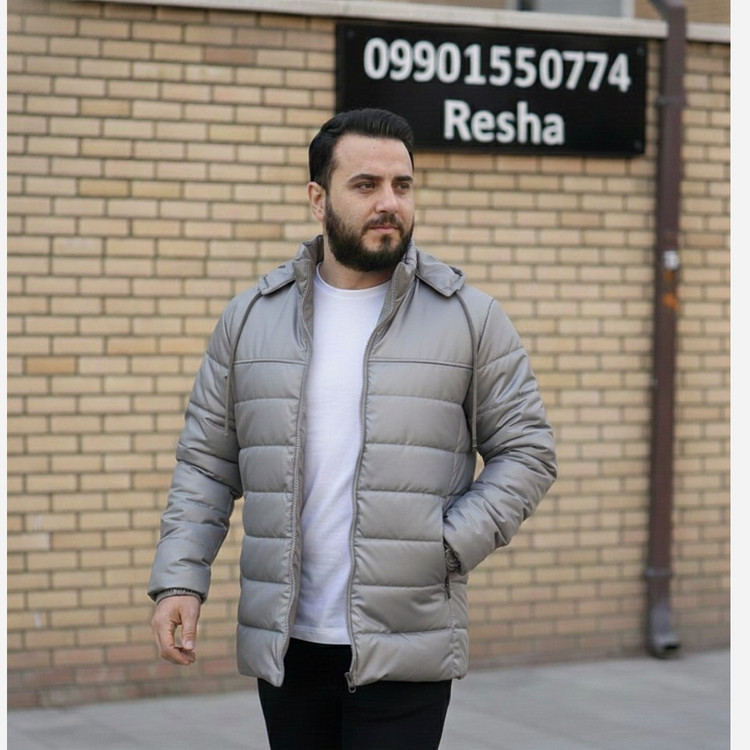 کاپشن مردانه با کیفیت ، کامل خز ، پشم شیشه 200 گرم