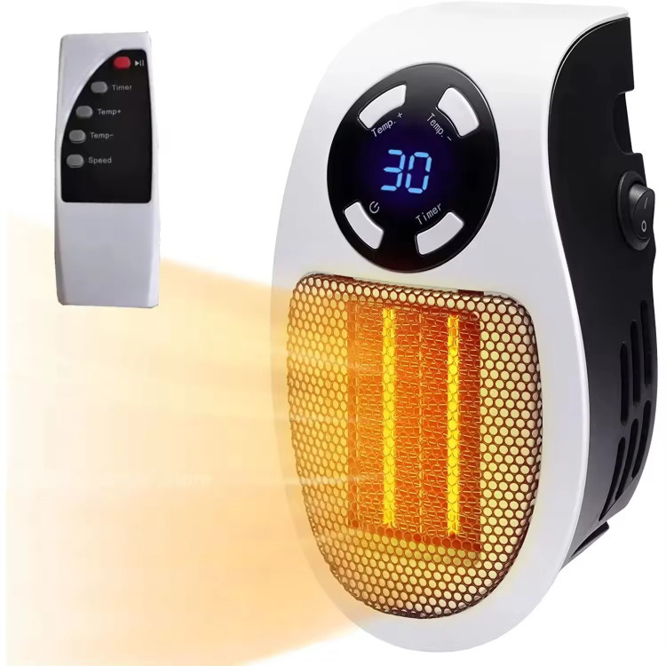 بخاری برقی و فن هیتر دیواری کنترل دار کم مصرف مناسب خانه و محل کار 800w