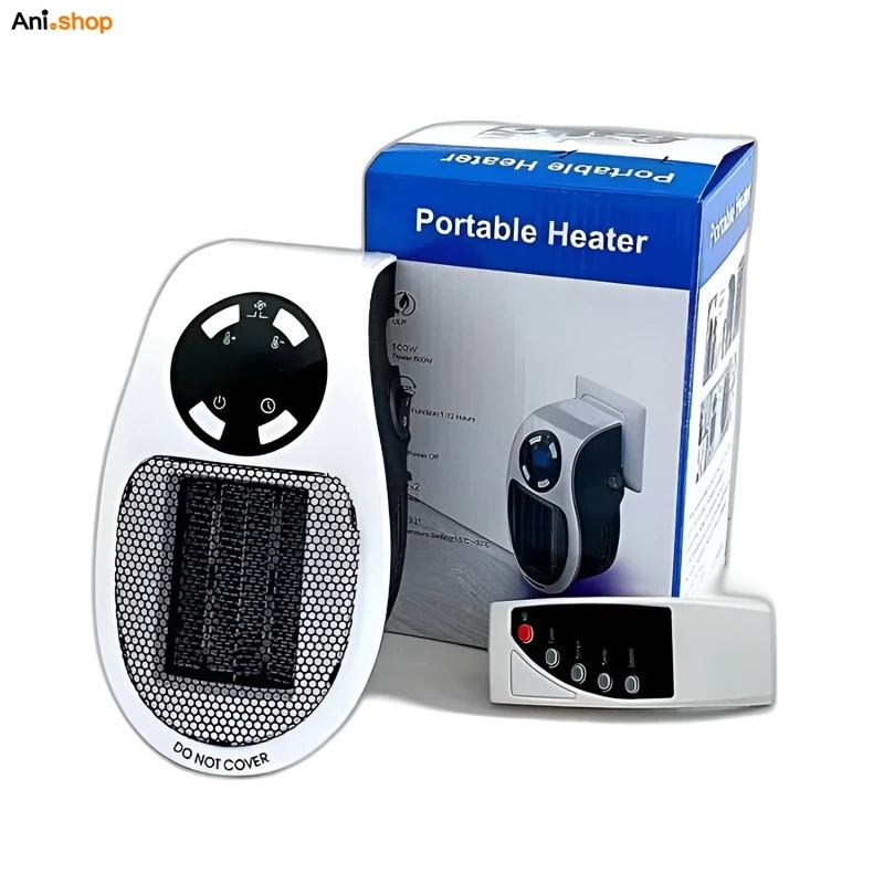 بخاری برقی و فن هیتر دیواری کنترل دار کم مصرف مناسب خانه و محل کار 800w