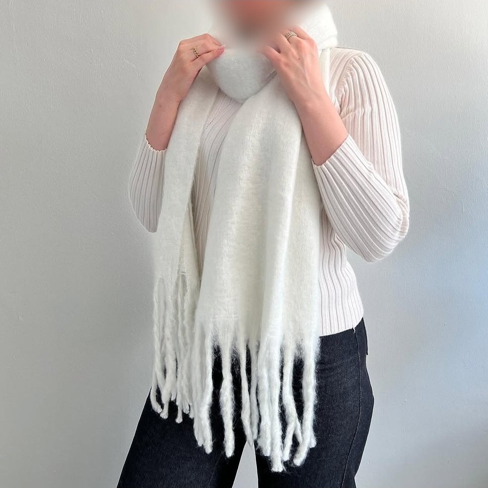 بیگ اسکارف ساده موهر پشمی وارداتی