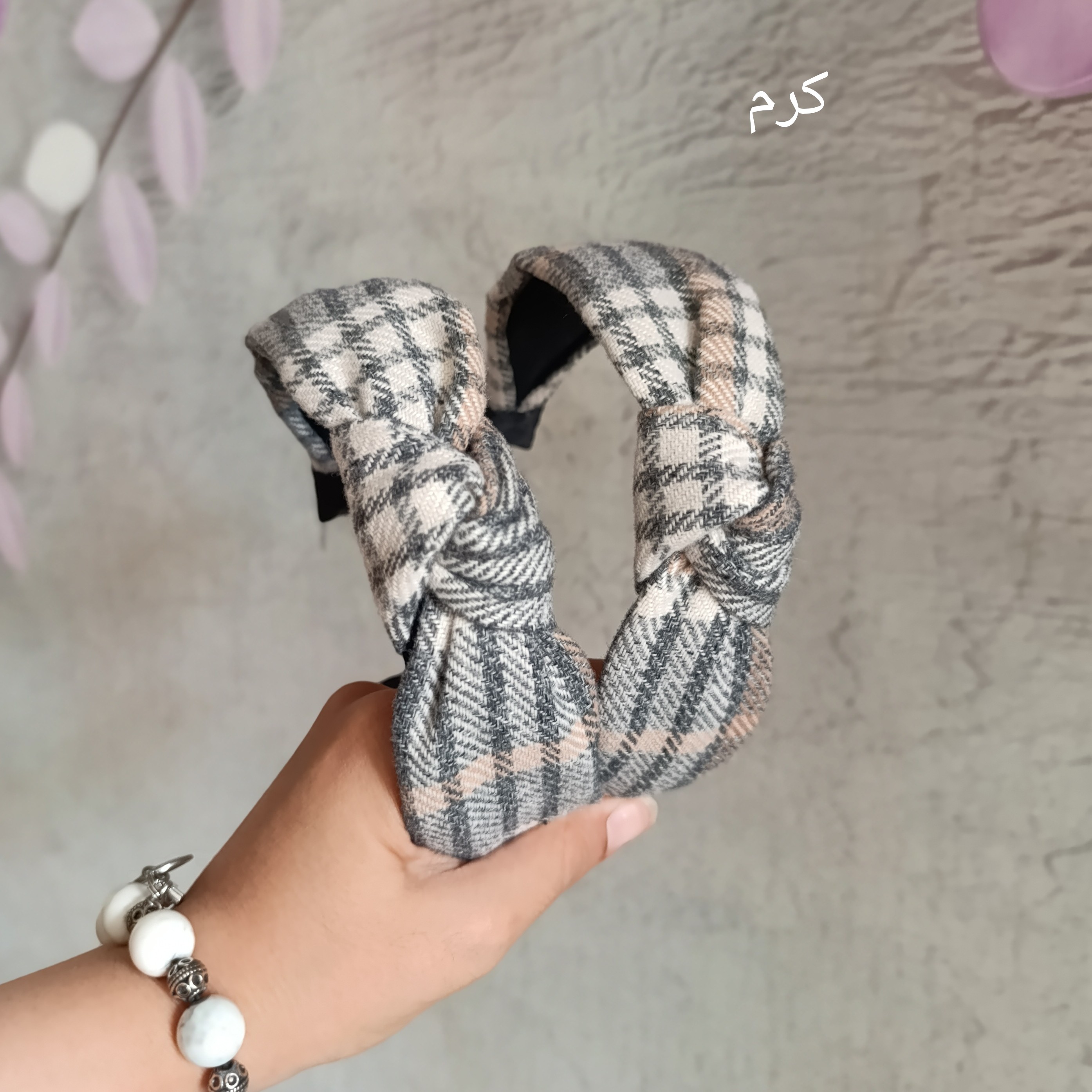 تل گره ای موهر پاییزه چهارخونه با قیمتی عالی