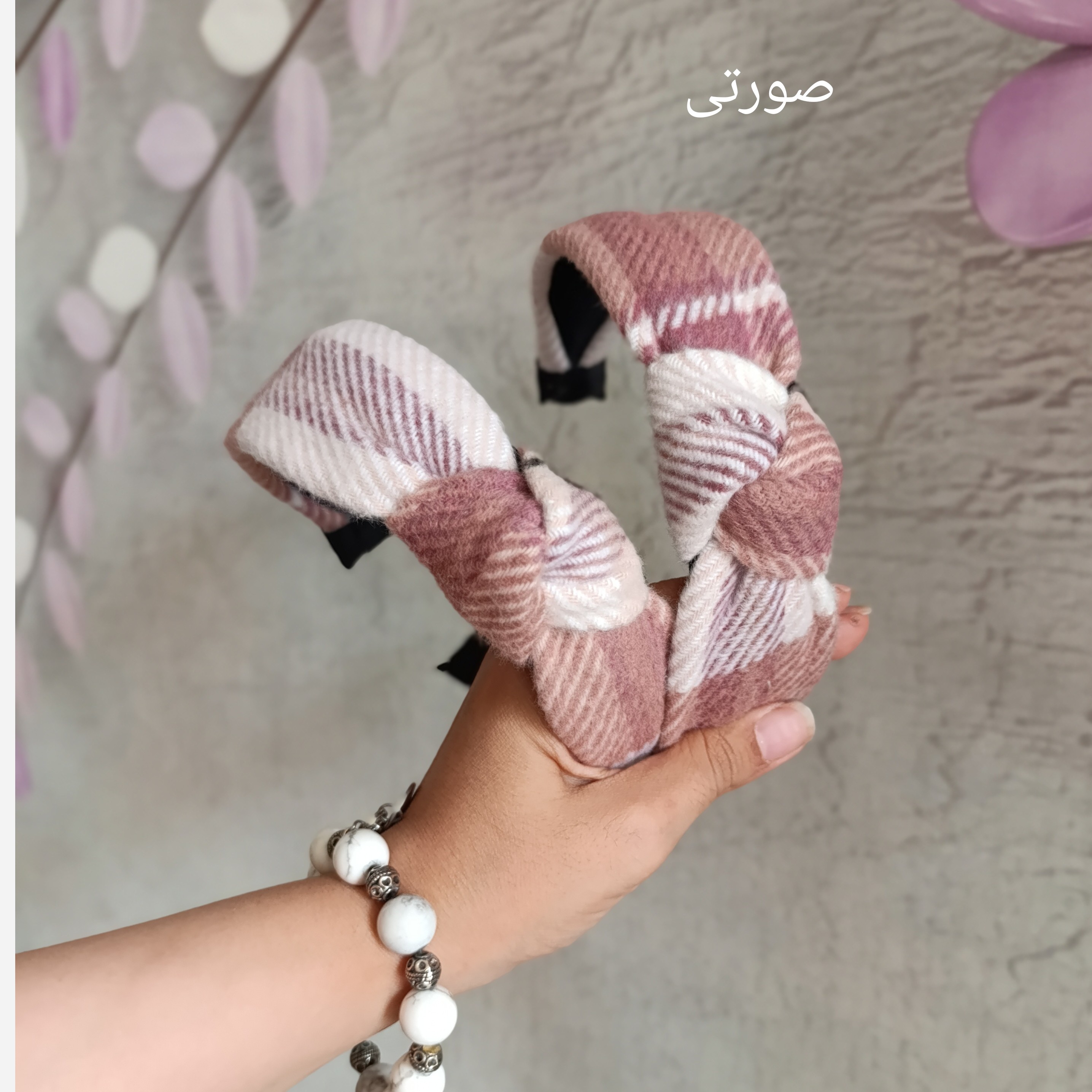 تل گره ای موهر پاییزه چهارخونه با قیمتی عالی