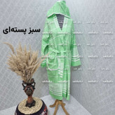 حوله تن پوش صددرصد نخی یزدی دارای رنگبندی سایز دو ایکس لارج 2XL برند رامش تک رنگ قد 140 - دور کمر 145 - یقه تا مچ 80