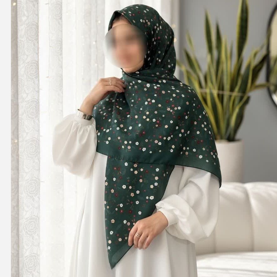 روسری زنانه قواره 140 طرح گل ریز