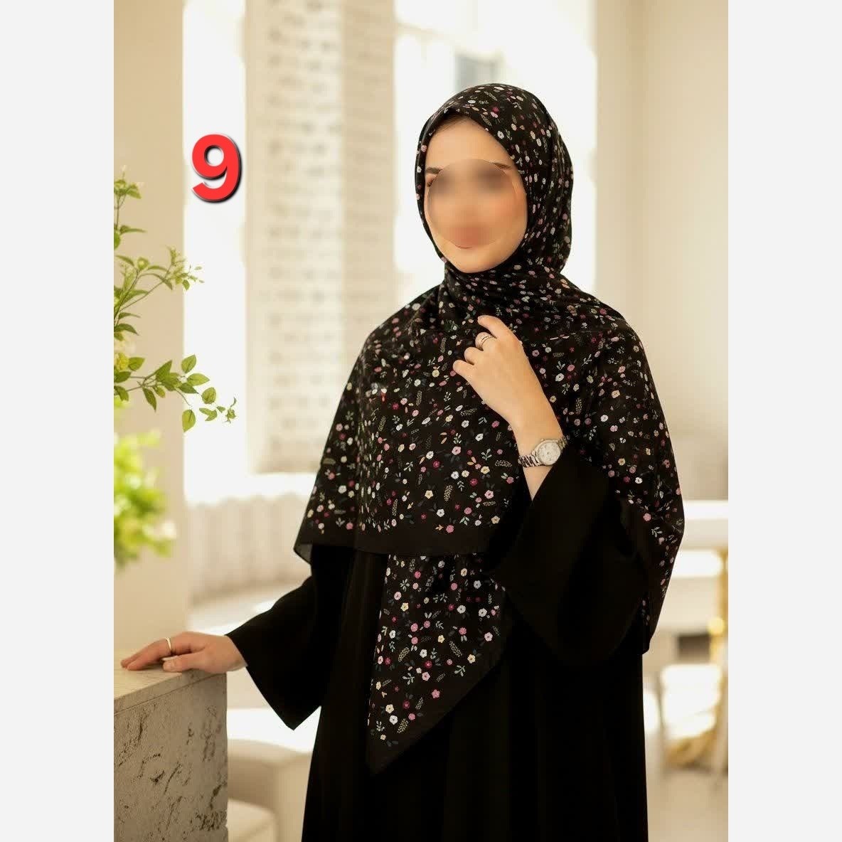 روسری زنانه قواره 140 طرح گل ریز