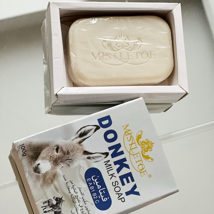صابون شیر الاغ تایلندی 100 گرم MISTLETOE دانکی میلک آرایشی بهداشتی افلاک