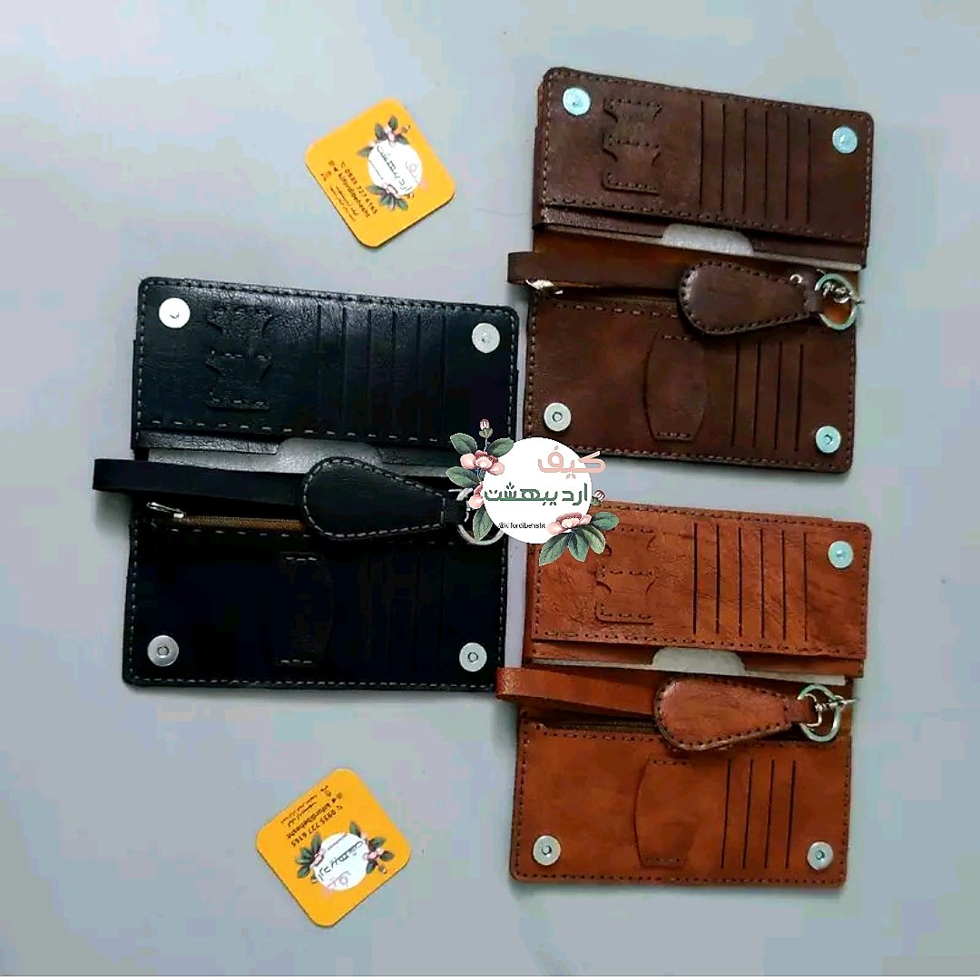 کیف پول چرم دست دوز کیف دست دوز