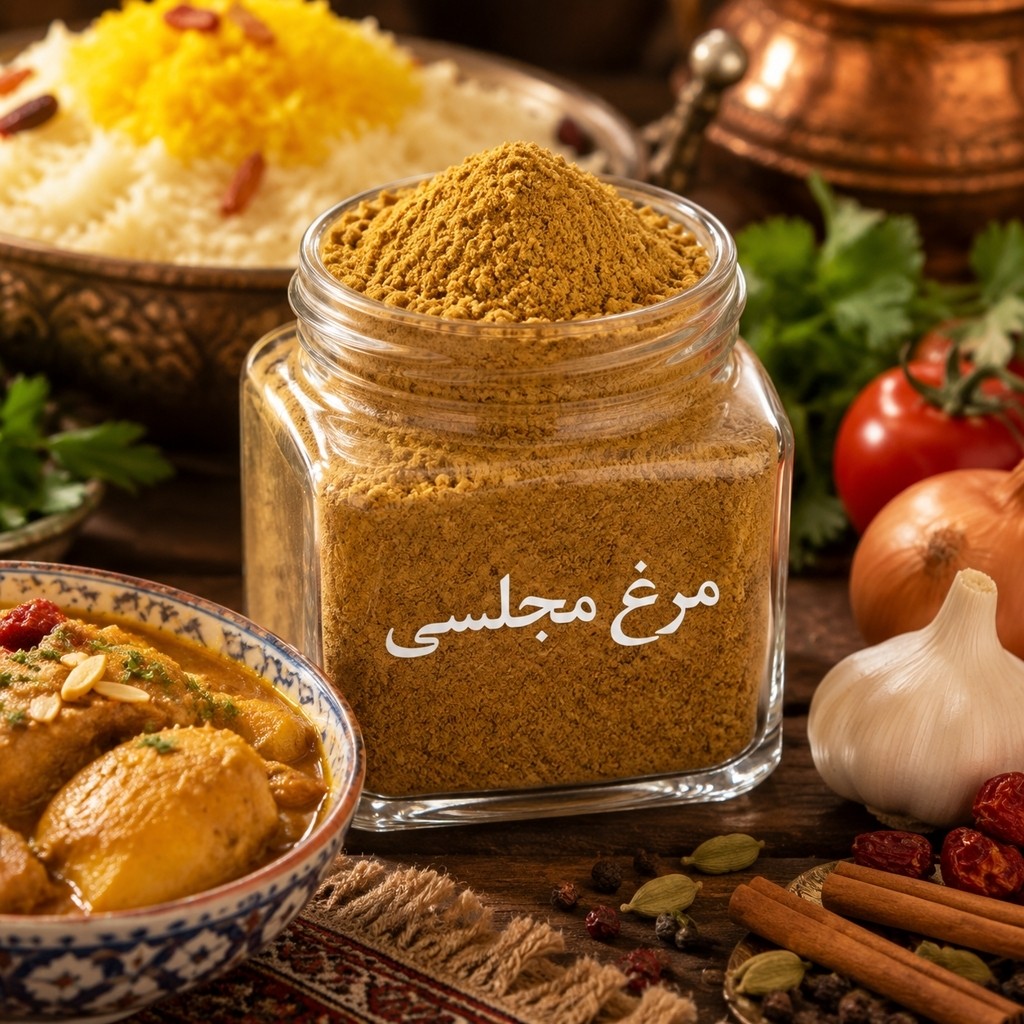 ادویه مرغ مجلسی بسته بندی(500/250/100/50) گرمی