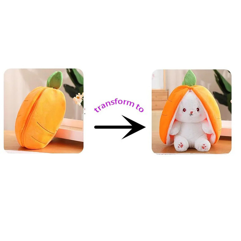 عروسک خرگوش سورپرایزی مدل هویج پولیشی و نرم