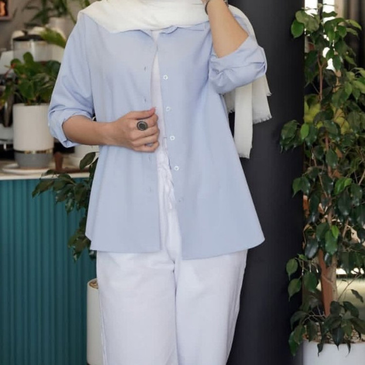شومیز زنانه بیسیک تترون درجه یک وارداتی دارای رنگبندی و سایزبندی