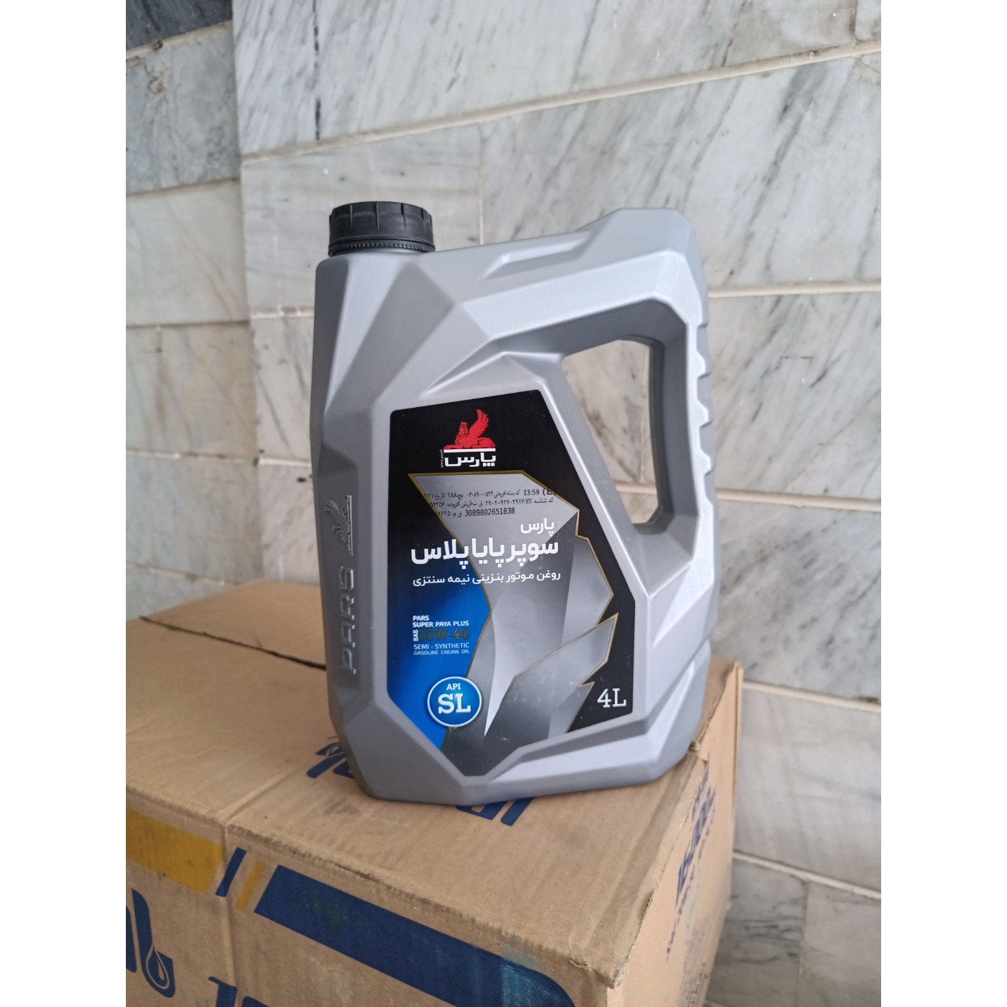 روغن موتور پارس سوپر پایا پلاس 10w40 SL چهارلیتری
