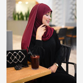 شال کشی کویتی نگین دار رنگ زرشکی