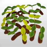 گیره سر دخترانه بافتنی طرح جوانه