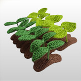 گیره سر دخترانه بافتنی طرح جوانه