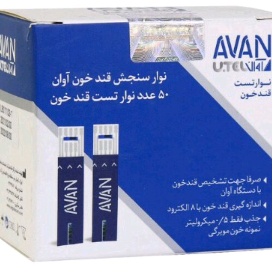 نوار تست قند خون اوان بسته 50 عددی