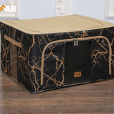 باکس نظم دهنده لباس ارگانایزر برزنتی تاشو اسکلت فلزی برند لیپار سایز 2