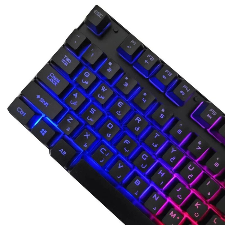 کیبورد و ماوس گیمینگ یوسیتک مدل CO3080G با نورپردازی RGB