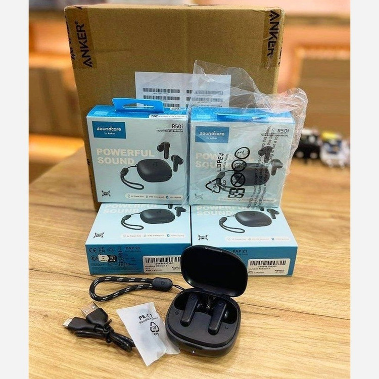 هندزفری انکر Anker Soundcore A3949 Bluetooth Earbuds ایرپاد انکر R50i اورجینال ویتنام+ گارانتی شرکتی +لیبل اصالت کالا