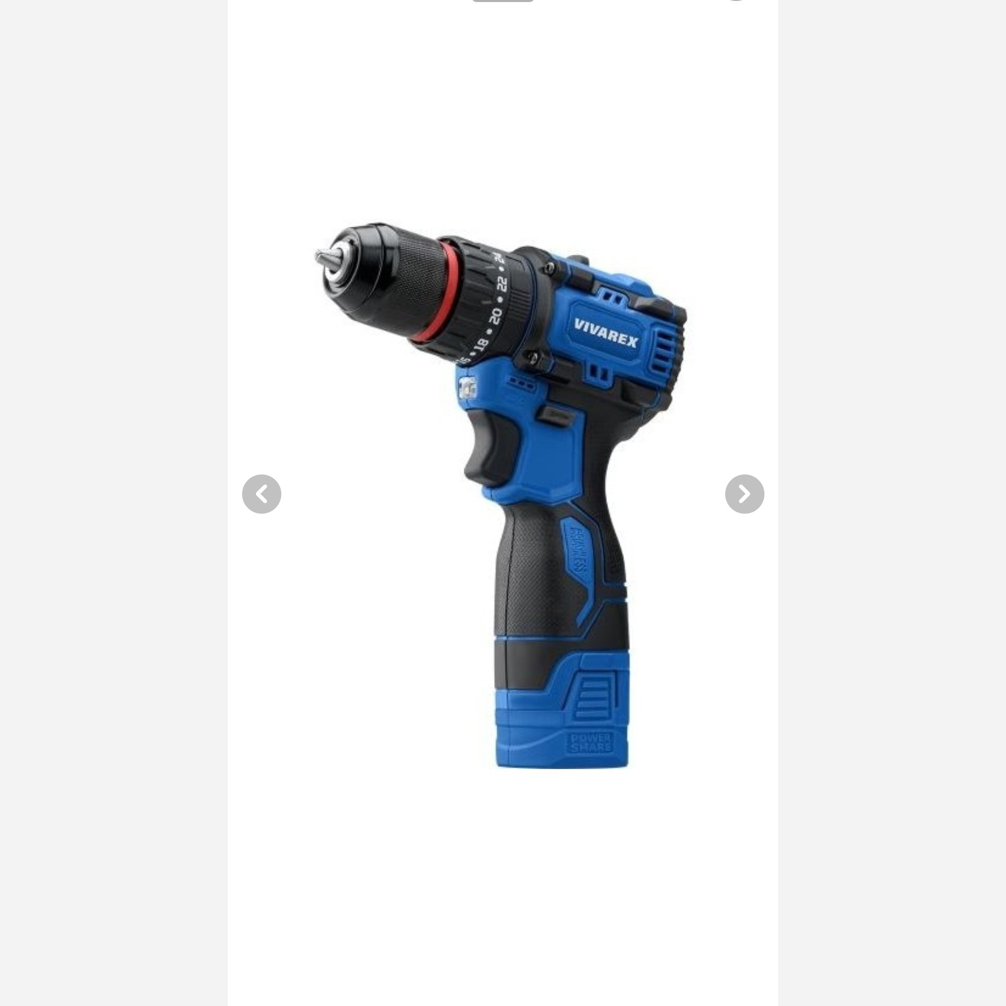 دریل شارژی ویوارکس مدل VR1608-BLX 16 ولت با دو باتری اتوماتیک