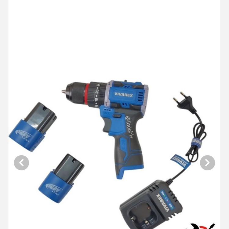 دریل شارژی ویوارکس مدل VR1608-BLX 16 ولت با دو باتری اتوماتیک