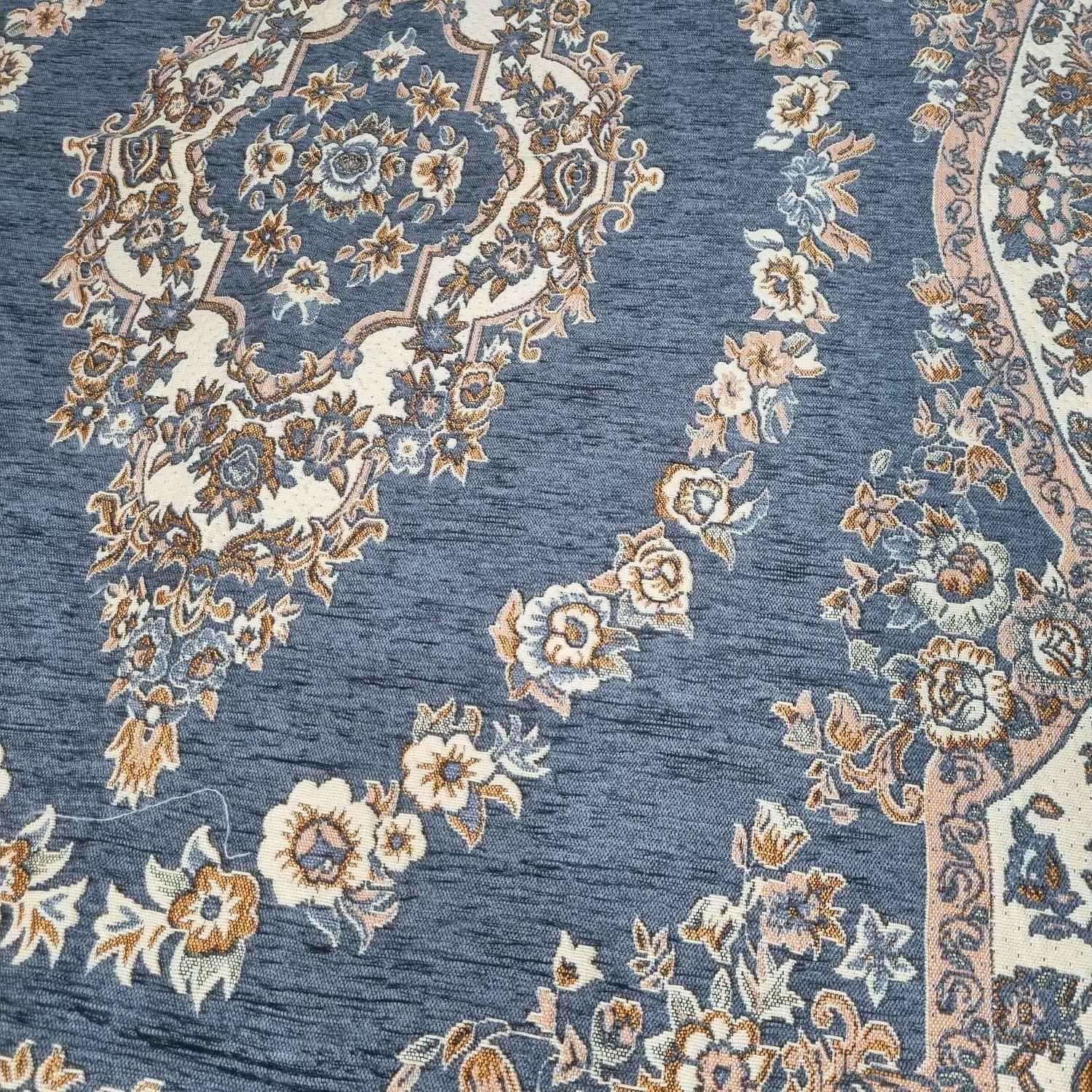 روفرشی 1.5 متری مخمل دورو ( 2رو ) رنگ طوسی ضخیم طرح حلقه روفرشی یک و نیم متری