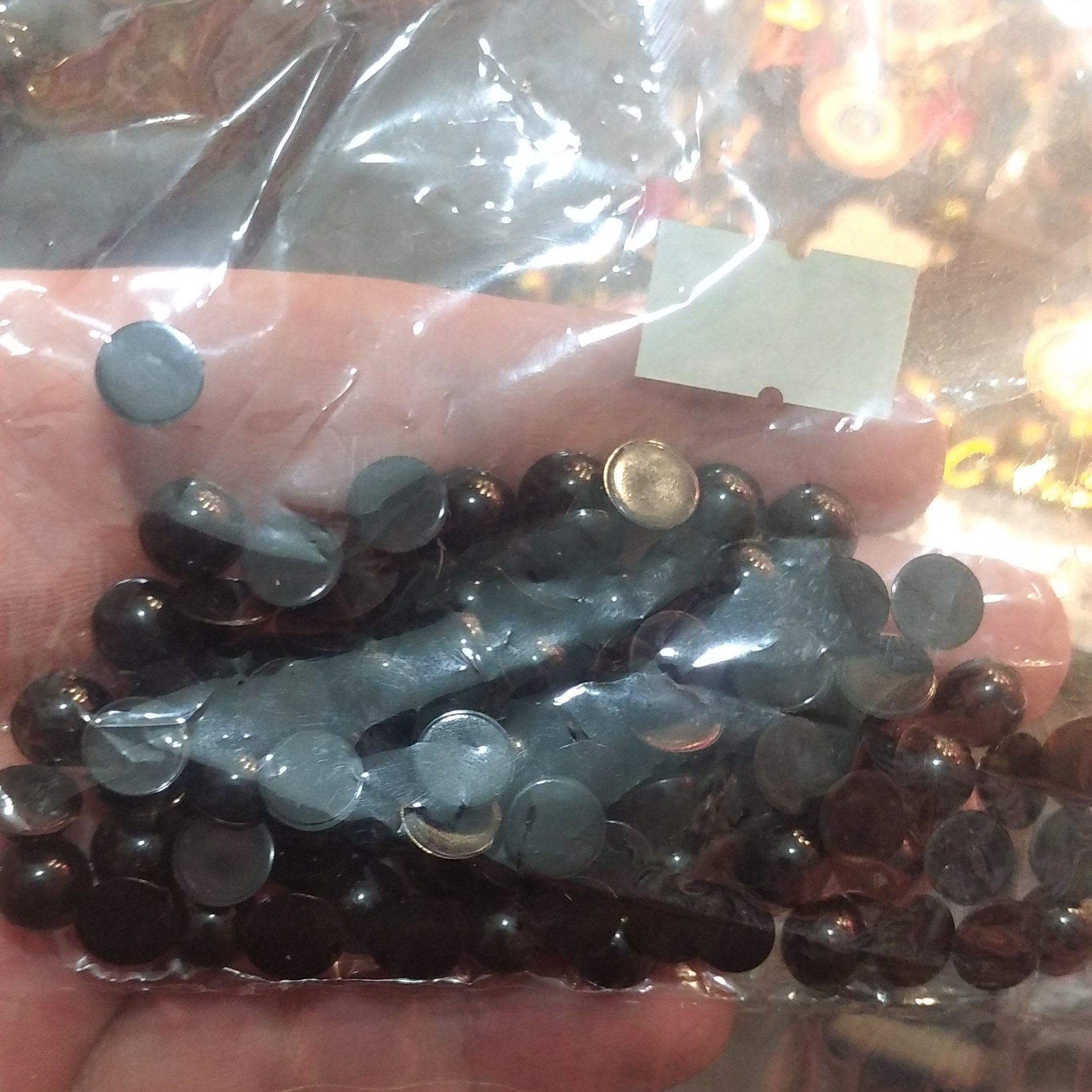 چشم عروسک لپه ای 7 میل 1 بسته 100 عددی ( خارجی )