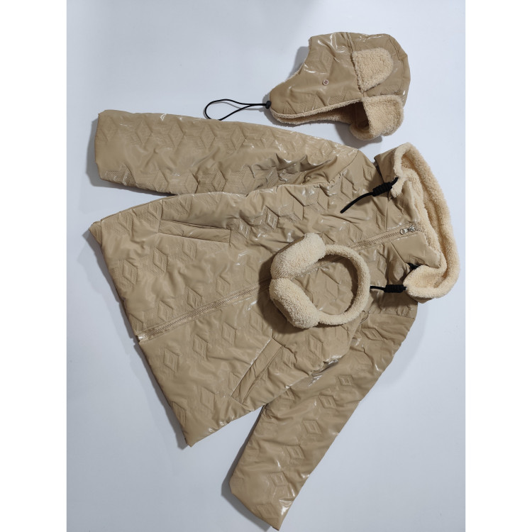 کاپشن بچگانه ،دخترانه و پسرانه داخل خز ست به همراه (گوش گیر زمستانه )