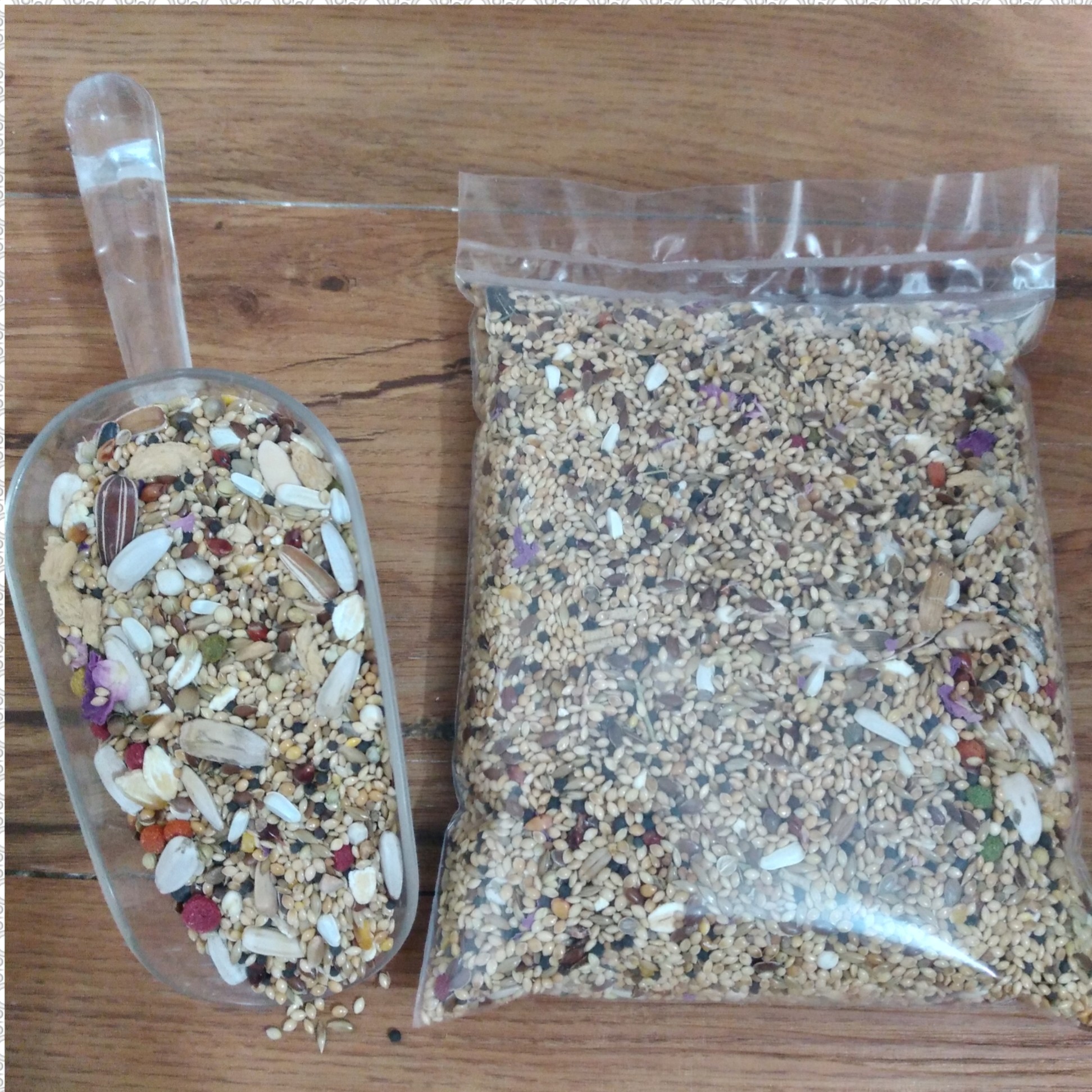 دان مخلوط عروس هلندی و طوطی (بسته 250 گرمی)