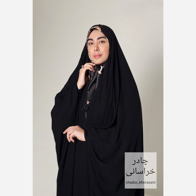 چادر مشکی جده عربی کرپ درجه یک لاکچری (حریر اسود) ، رویال و vip