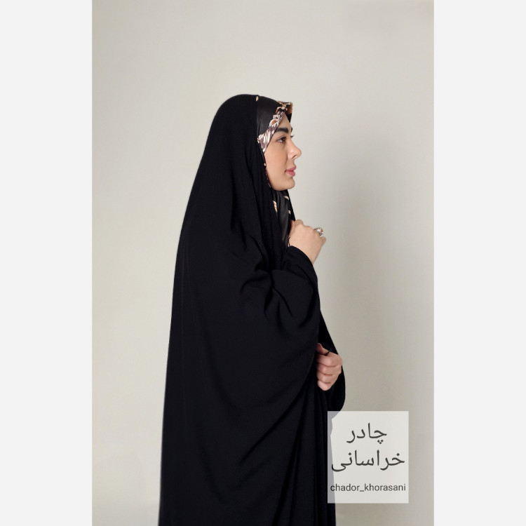 چادر مشکی جده عربی کرپ درجه یک لاکچری (حریر اسود) ، رویال و vip