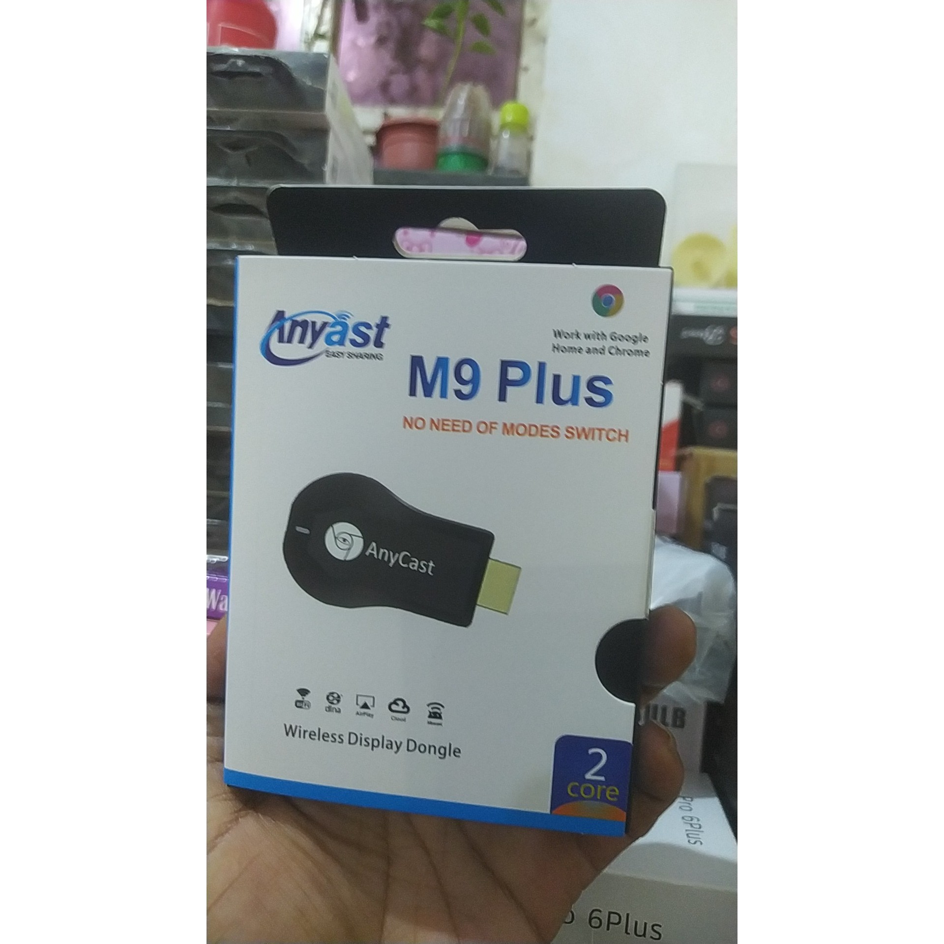دانگل HDMI بیسیم M9 Plus اصلی اتصال گوشی به تلویزیون بدون سیم دانگل وایفای