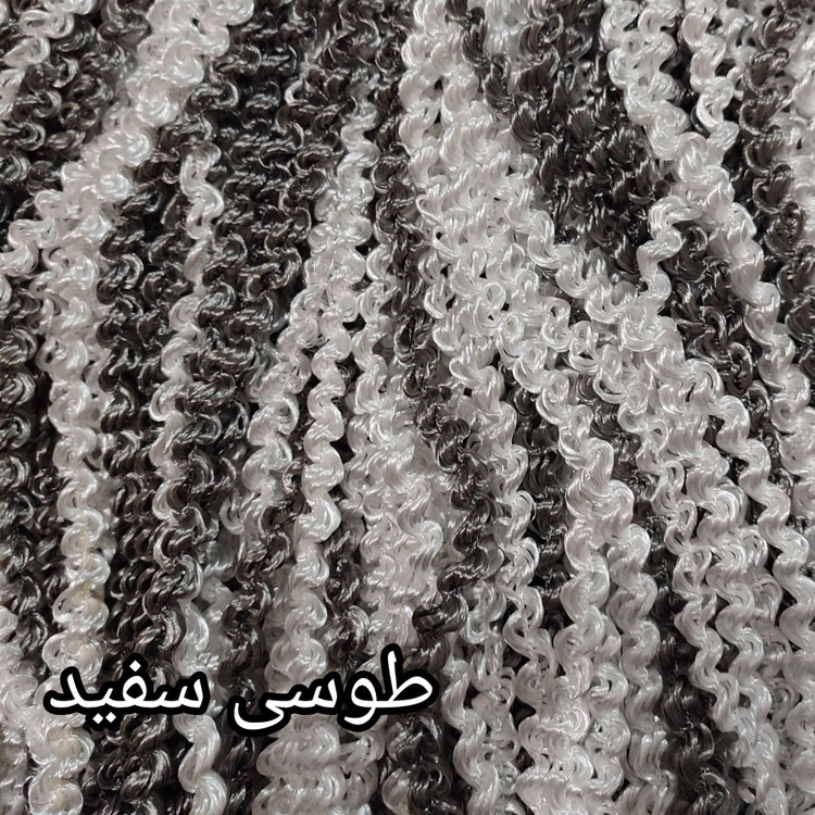 پرده ریسه شرشره پیچک تراکم بالا و بافت سنگین و رنگبندی متنوع