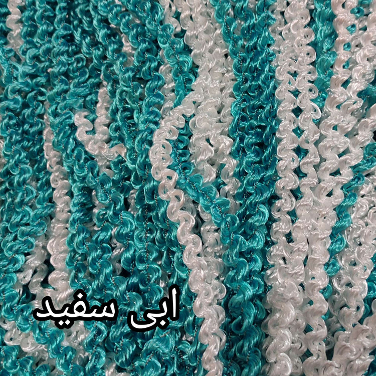 پرده ریسه شرشره پیچک تراکم بالا و بافت سنگین و رنگبندی متنوع