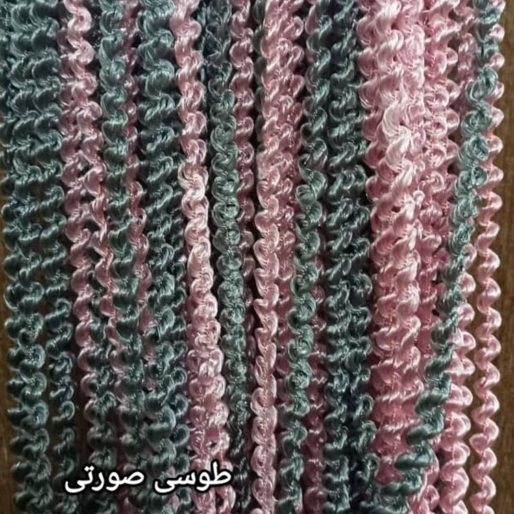 پرده ریسه شرشره پیچک تراکم بالا و بافت سنگین و رنگبندی متنوع
